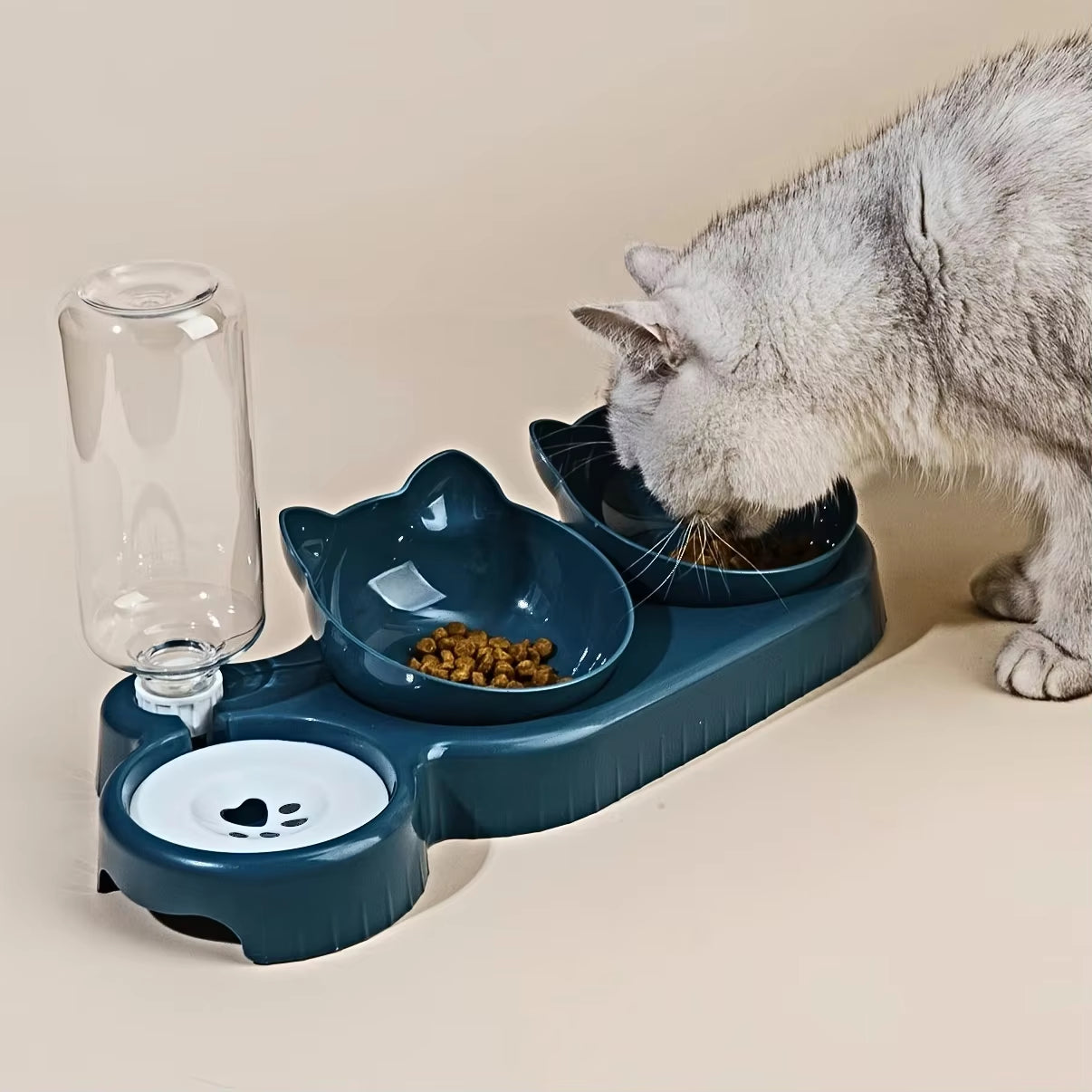 3-in-1 Pet Bowls with Water Feeder