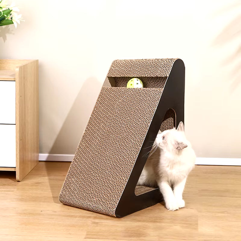 Cat Scratch Cardboard with Rotating Ball