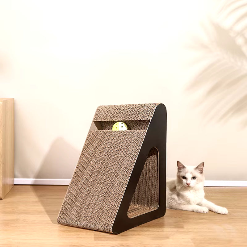 Cat Scratch Cardboard with Rotating Ball