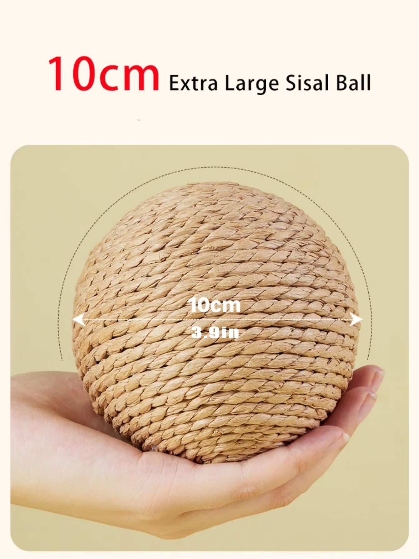 Interactive Sisal Cat Scratching Ball Toy