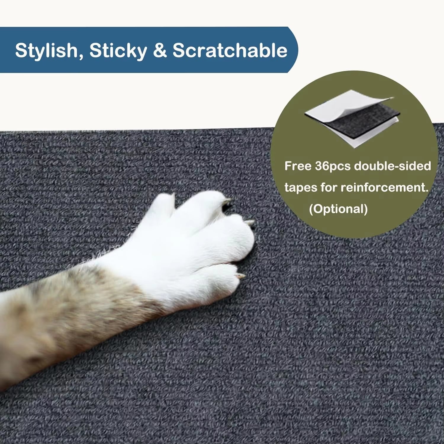 Wall Self-Adhesive Anti-Cat Scratch Sofa Protector 