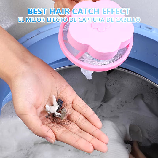  Pet Hair Remover Washing Machine Floating Lint Filter Bag 