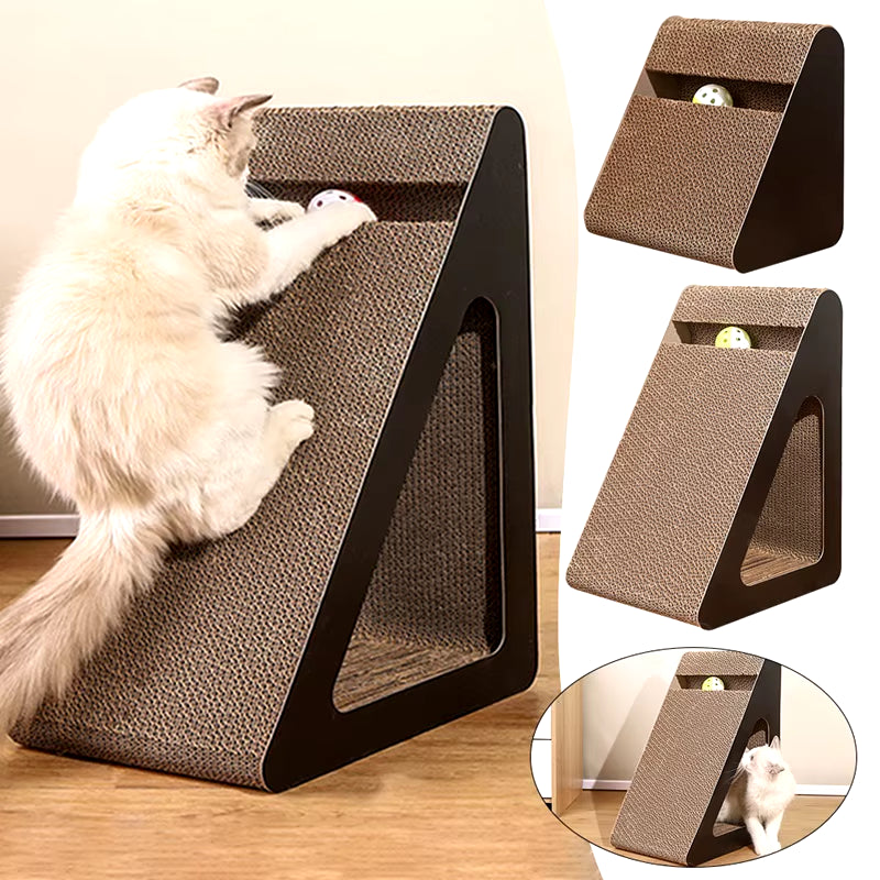 Cat Scratch Cardboard with Rotating Ball