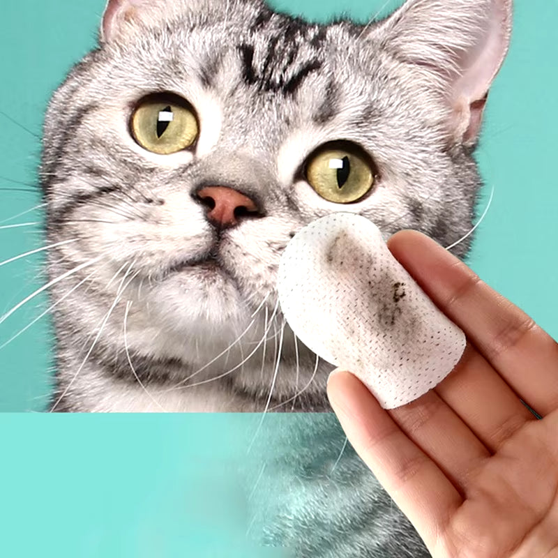  Tearmark & Eye Cleaning Wet Wipes for Cats & Dogs 