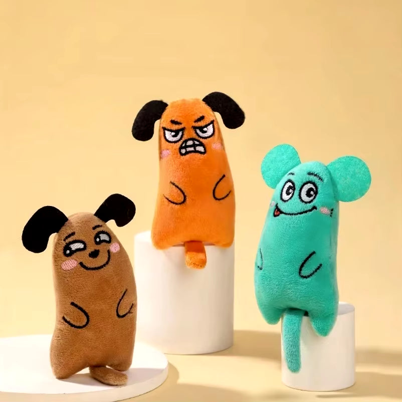 Funny Cigar Design Plush Squeaky Dog Toy 