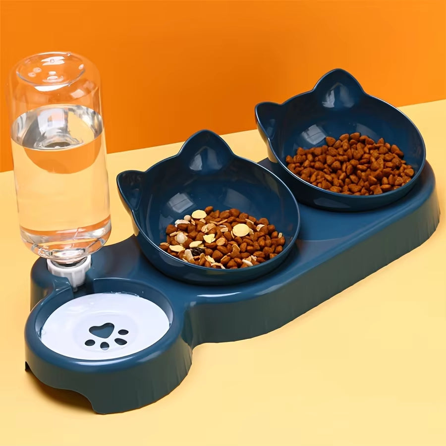 3-in-1 Pet Bowls with Water Feeder