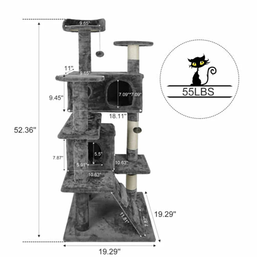 55" Cat Tree Tower 