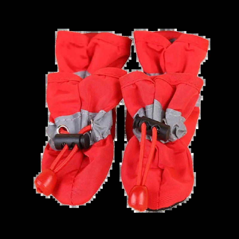 4-Piece Set of Waterproof Pet  Shoes