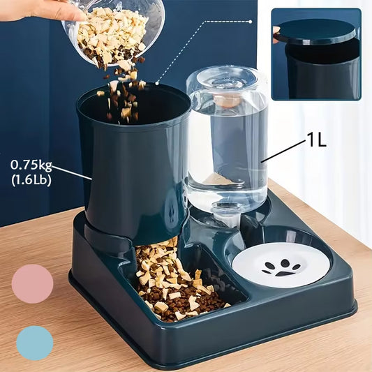 2-in-1 Automatic Cat Feeder & Water Disrpense Set 