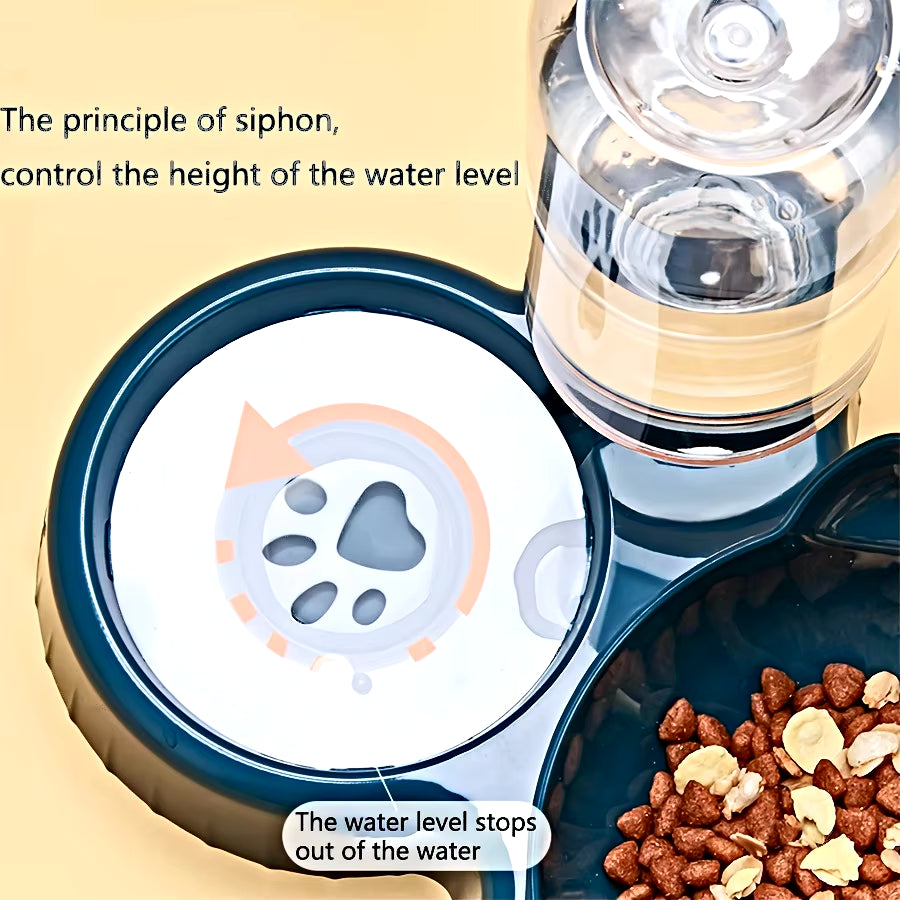 3-in-1 Pet Bowls with Water Feeder