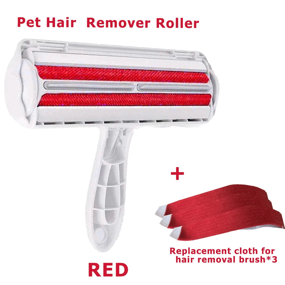 Pet Hair Remover Roller with Self-Cleaning Base