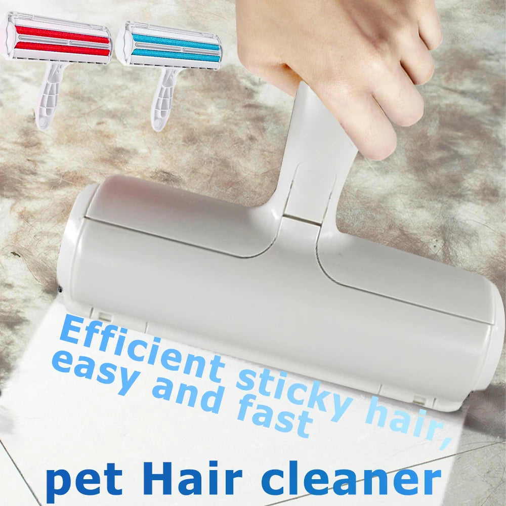 Pet Hair Remover Roller with Self-Cleaning Base