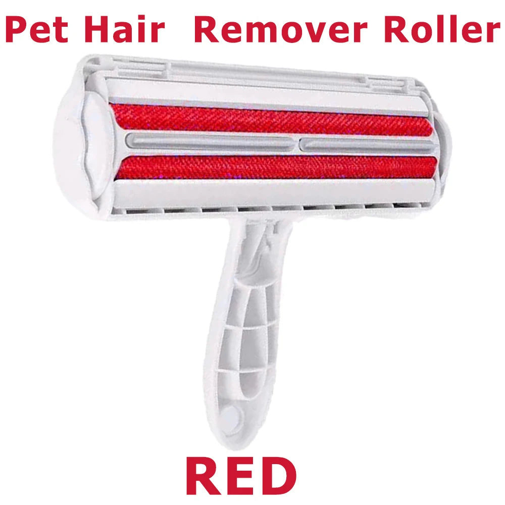 Pet Hair Remover Roller with Self-Cleaning Base