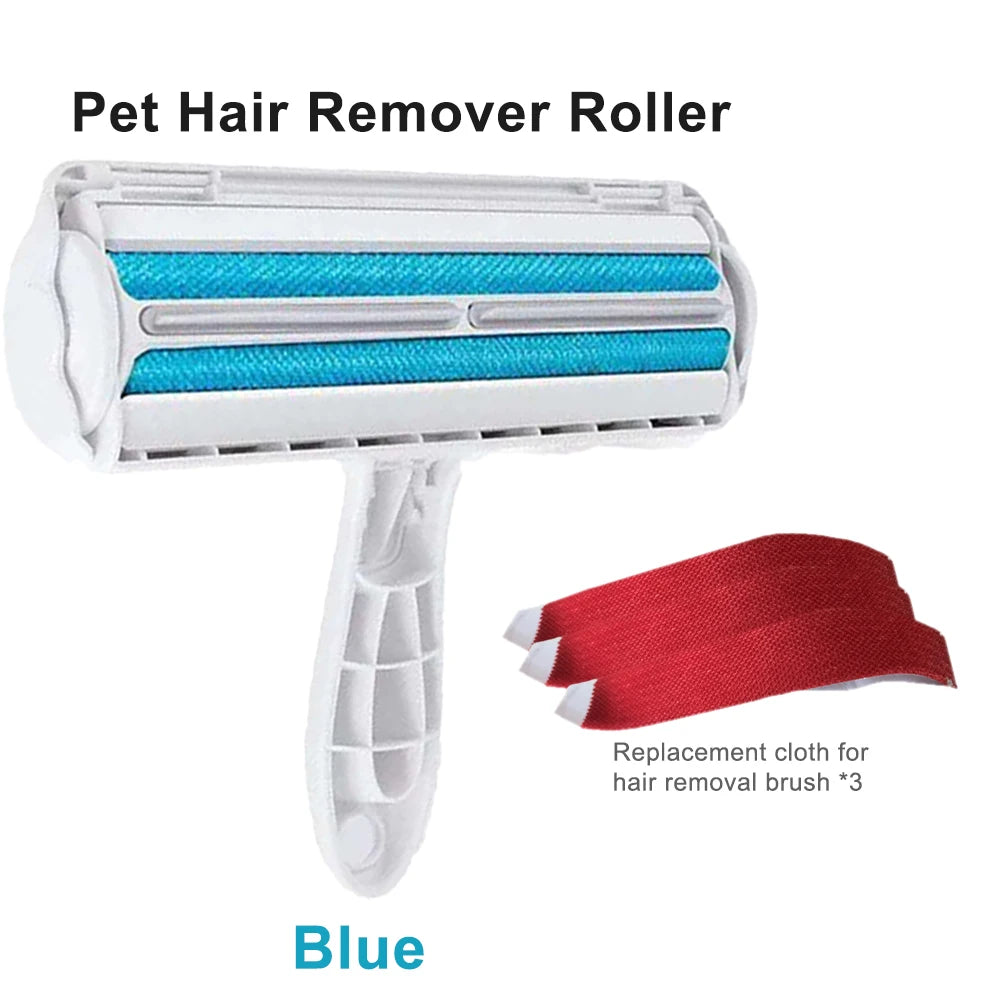 Pet Hair Remover Roller with Self-Cleaning Base