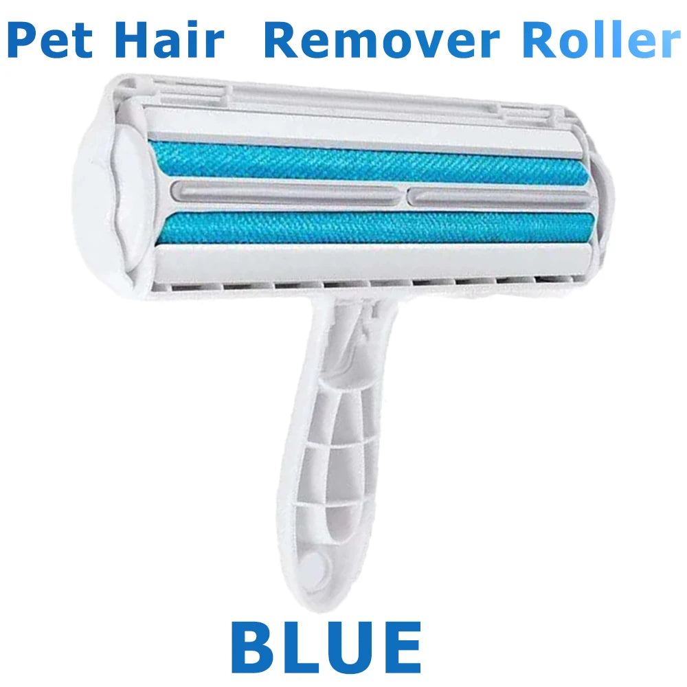 Pet Hair Remover Roller with Self-Cleaning Base