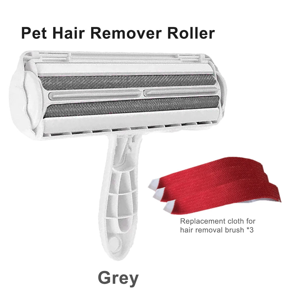 Pet Hair Remover Roller with Self-Cleaning Base