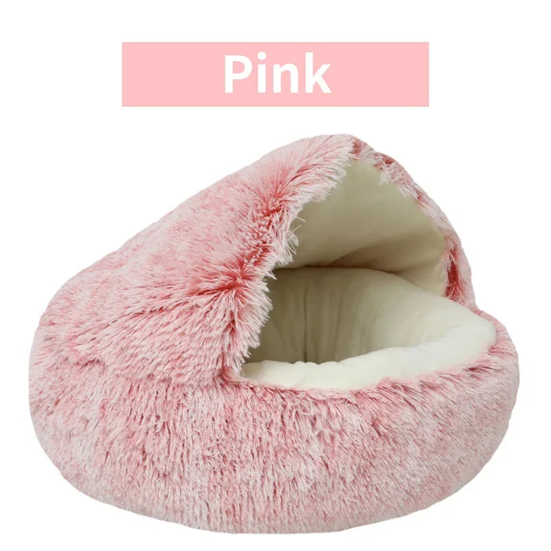 2-in-1 Winter Plush Pet Bed 