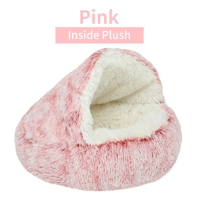 2-in-1 Winter Plush Pet Bed 