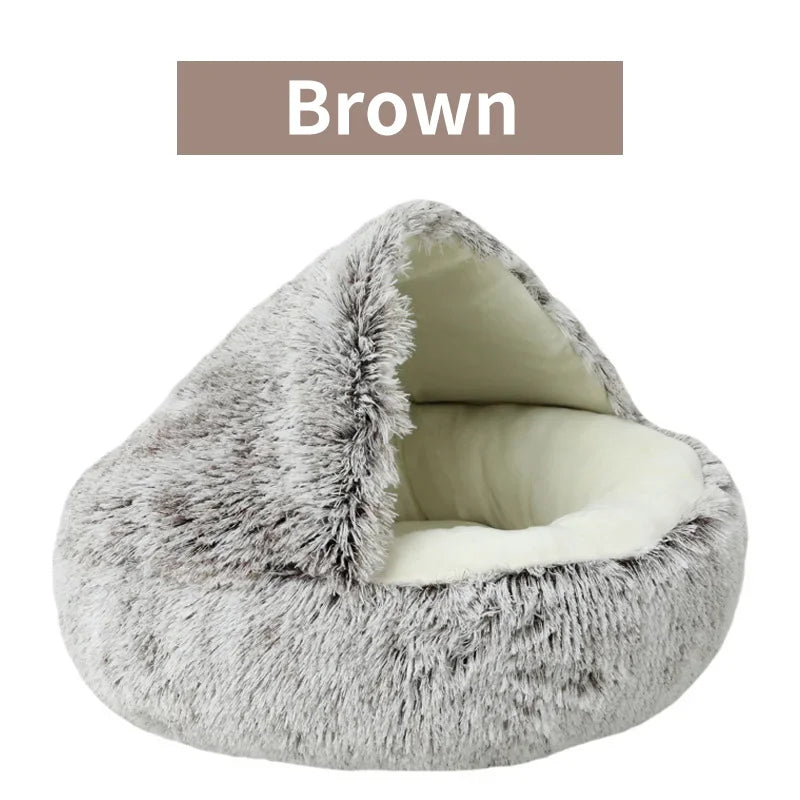 2-in-1 Winter Plush Pet Bed 