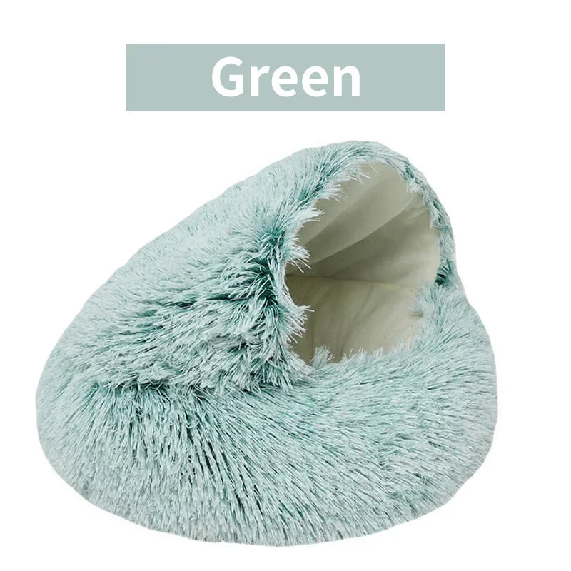 2-in-1 Winter Plush Pet Bed 