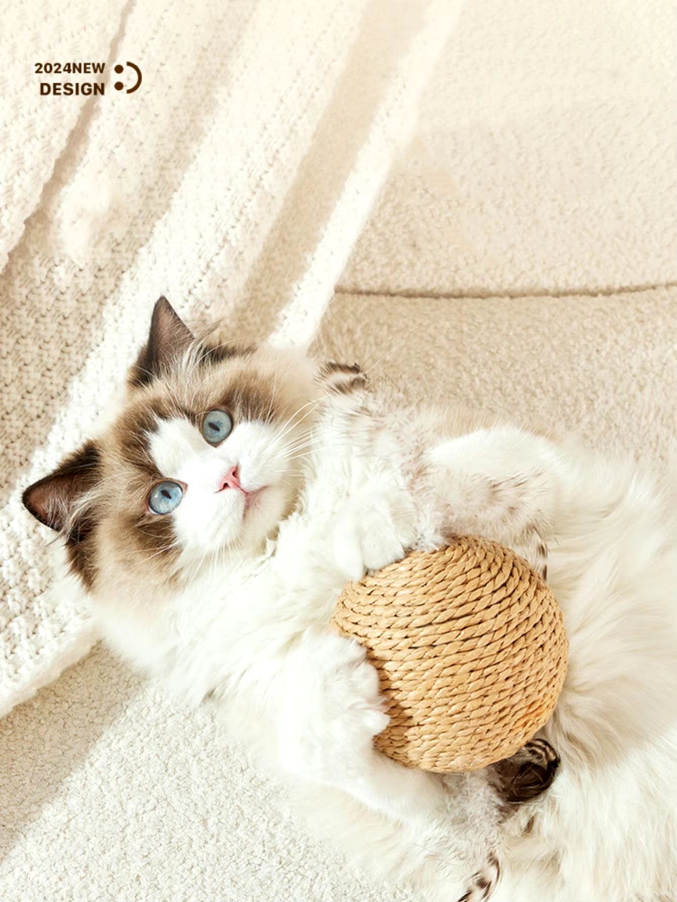 Interactive Sisal Cat Scratching Ball Toy