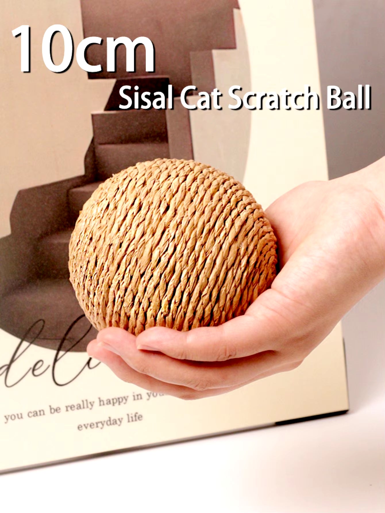 Interactive Sisal Cat Scratching Ball Toy