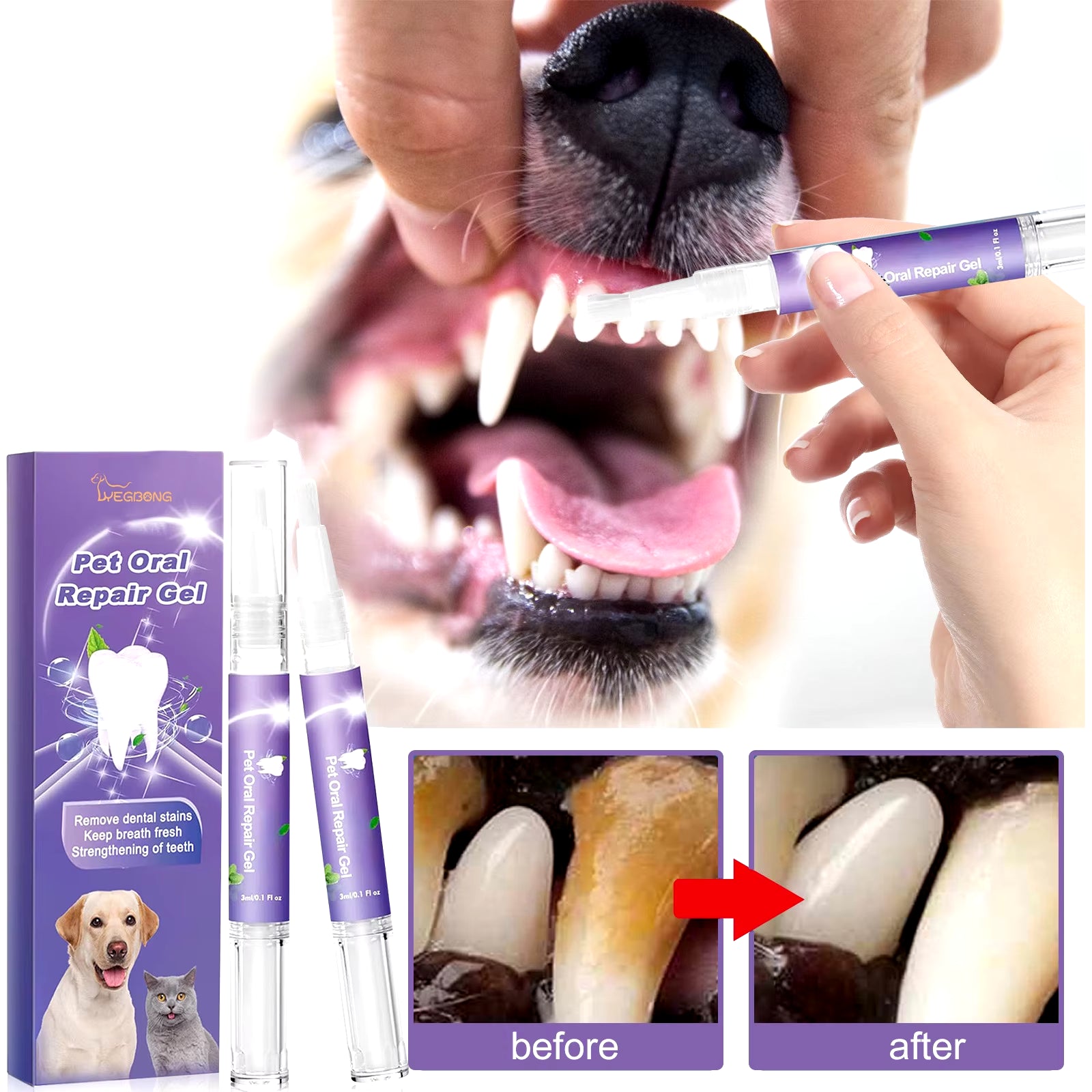  Deep Cleaning for Dog & Cat Tooth Stains and Oral Care