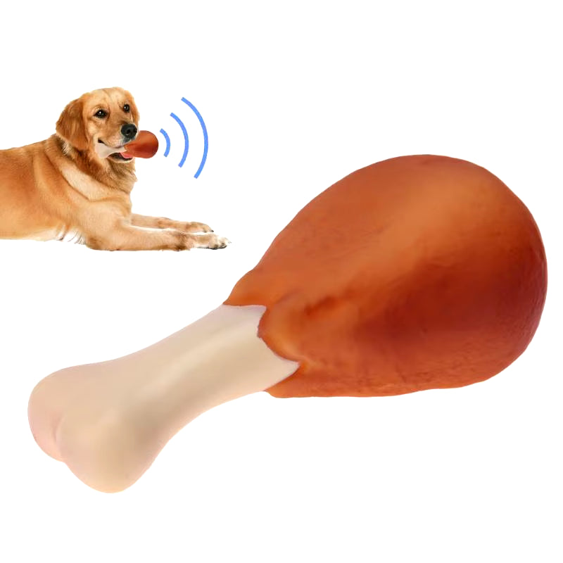 Pet Dog Toy Rubber Chicken Leg