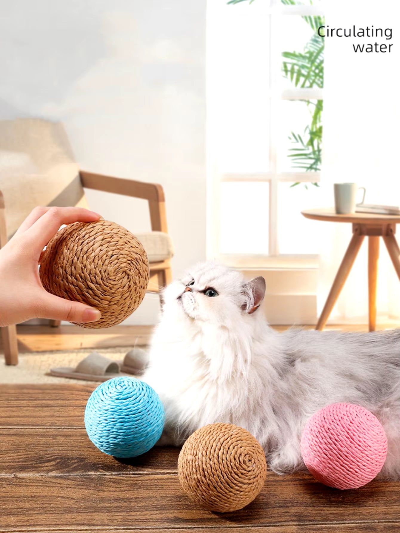 Interactive Sisal Cat Scratching Ball Toy