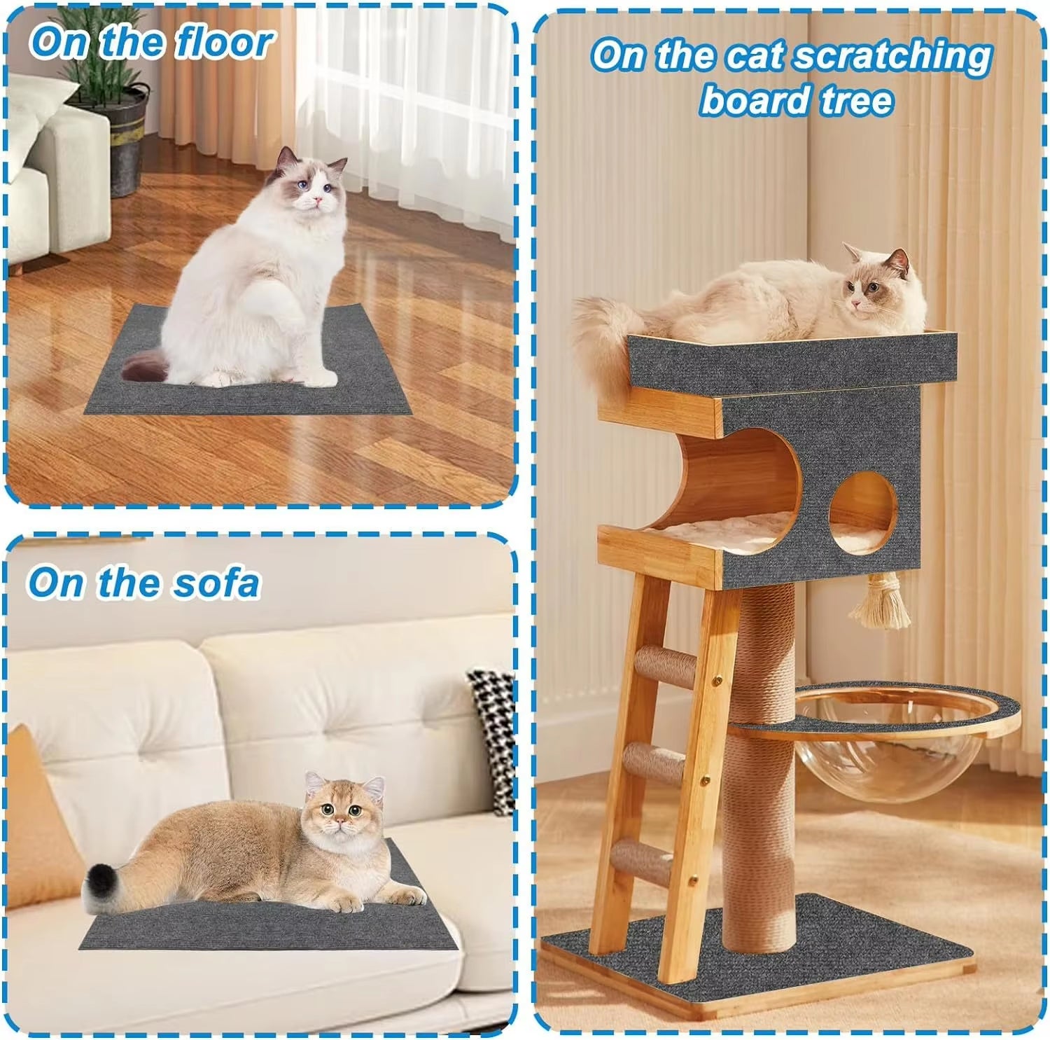 Wall Self-Adhesive Anti-Cat Scratch Sofa Protector 