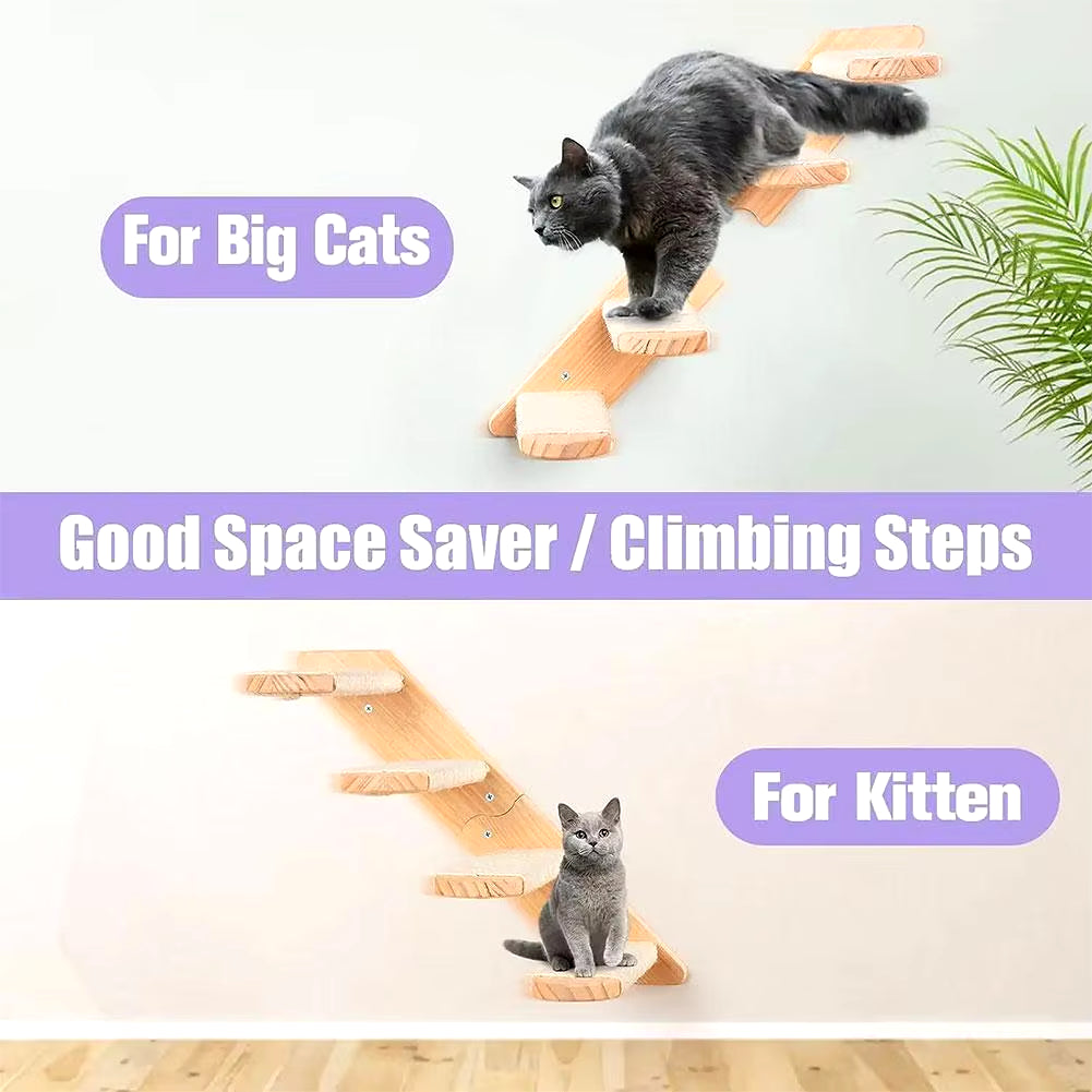 Cat Wall-Mounted Climbing Stairs