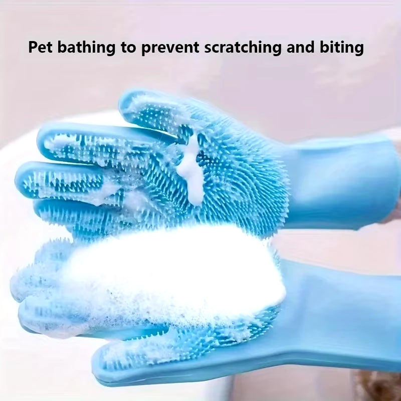 Pet Grooming Cleaning Gloves 