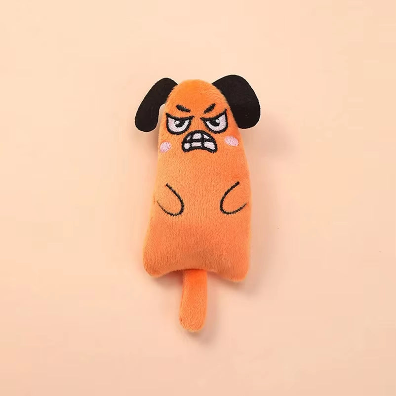 Funny Cigar Design Plush Squeaky Dog Toy 