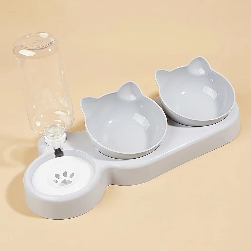 3-in-1 Pet Bowls with Water Feeder