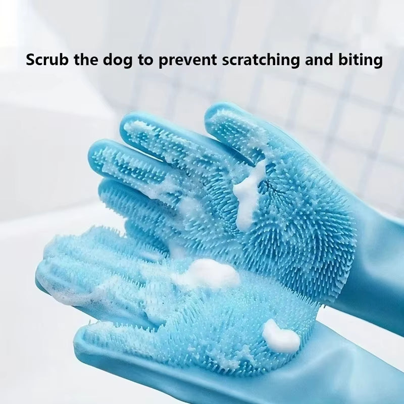 Pet Grooming Cleaning Gloves 