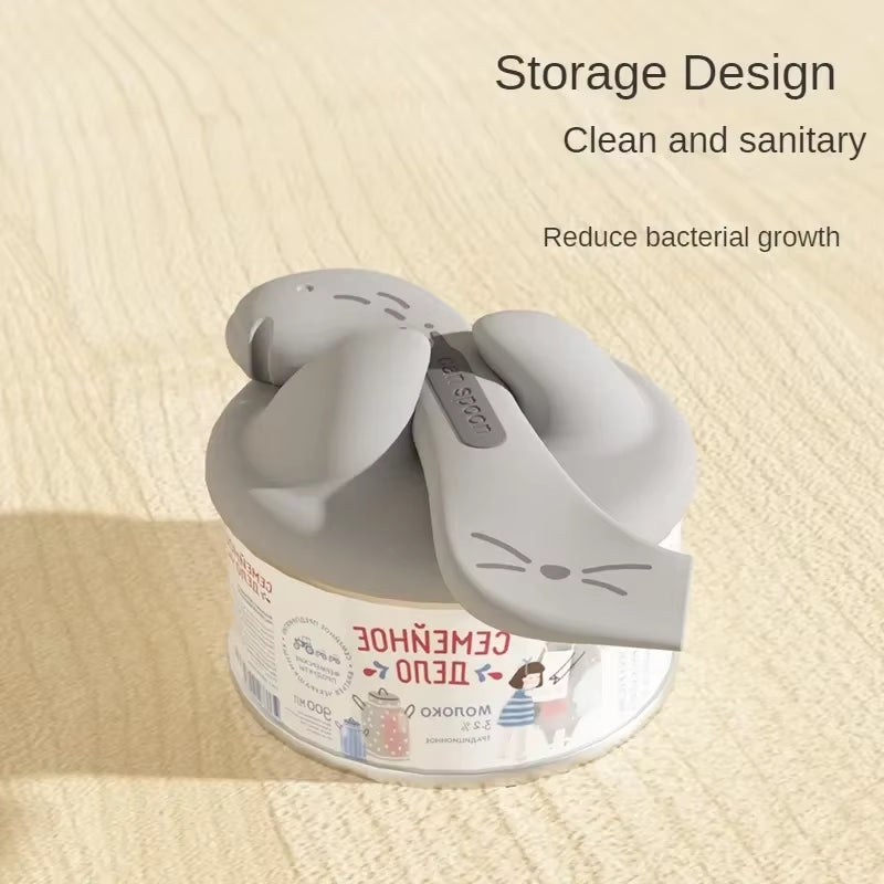 Pet Spoon with Multifunctional Can Opener & Silicone Sealing Cover