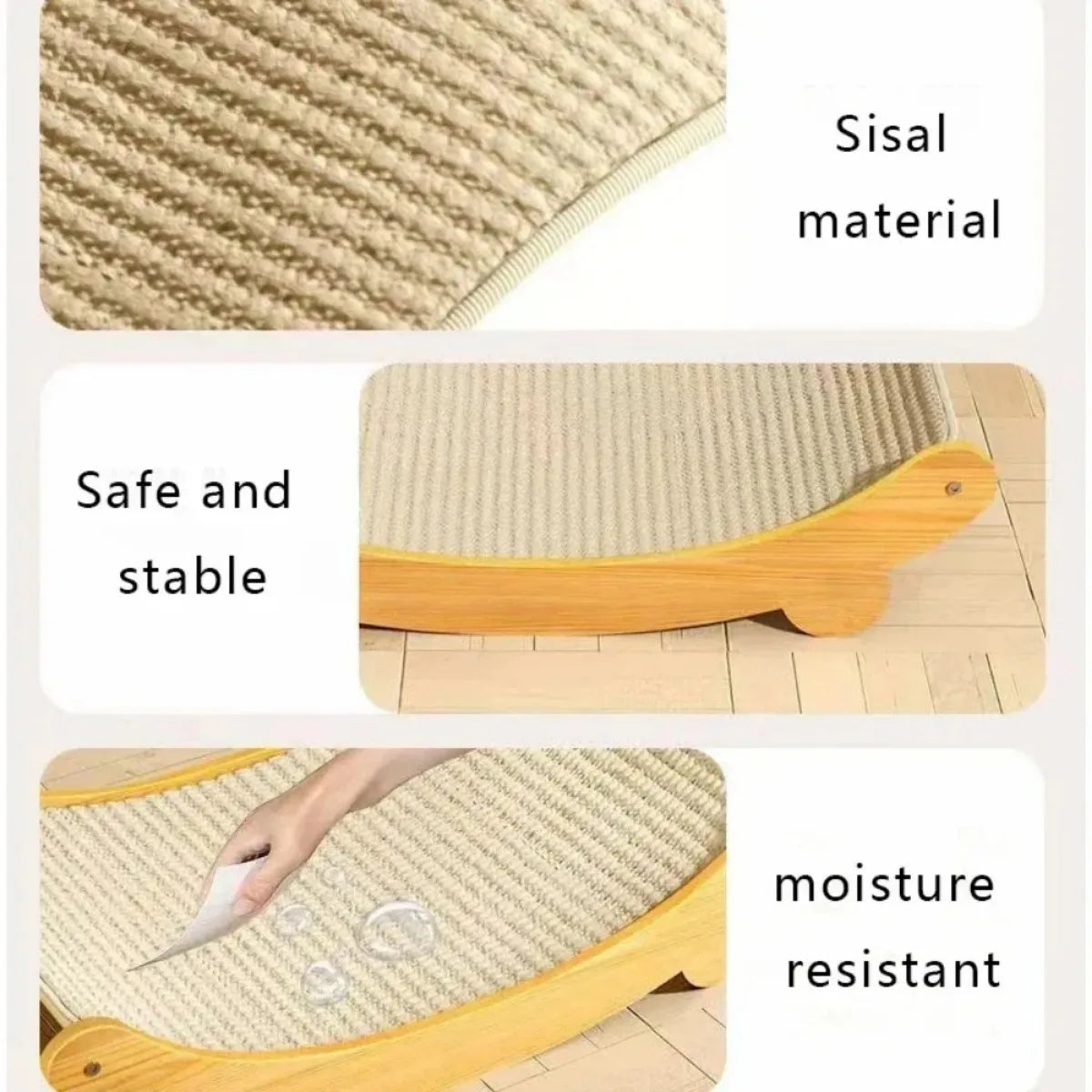 Wooden Cat Scratching Pads 