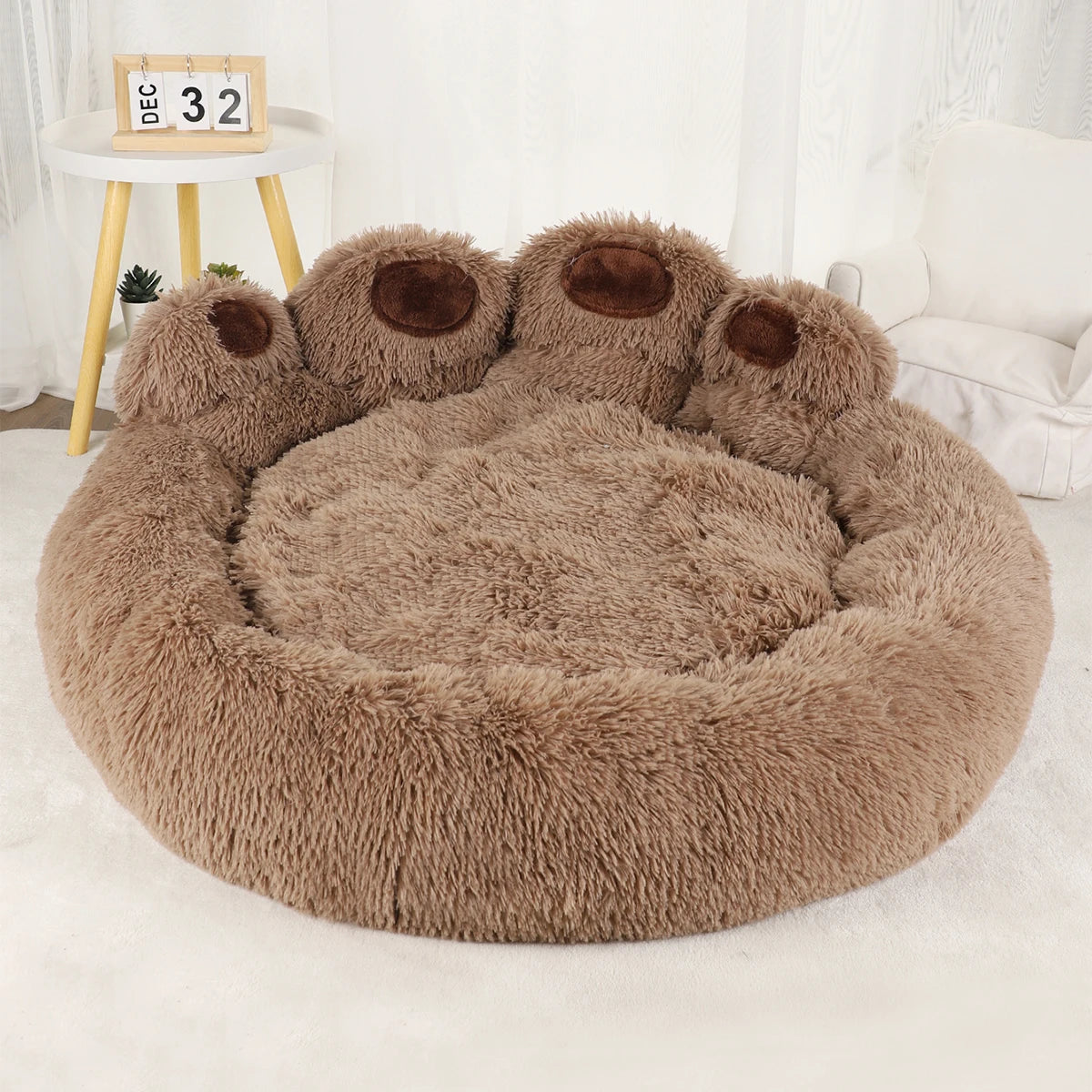 Paw-Shaped Dog Bed 