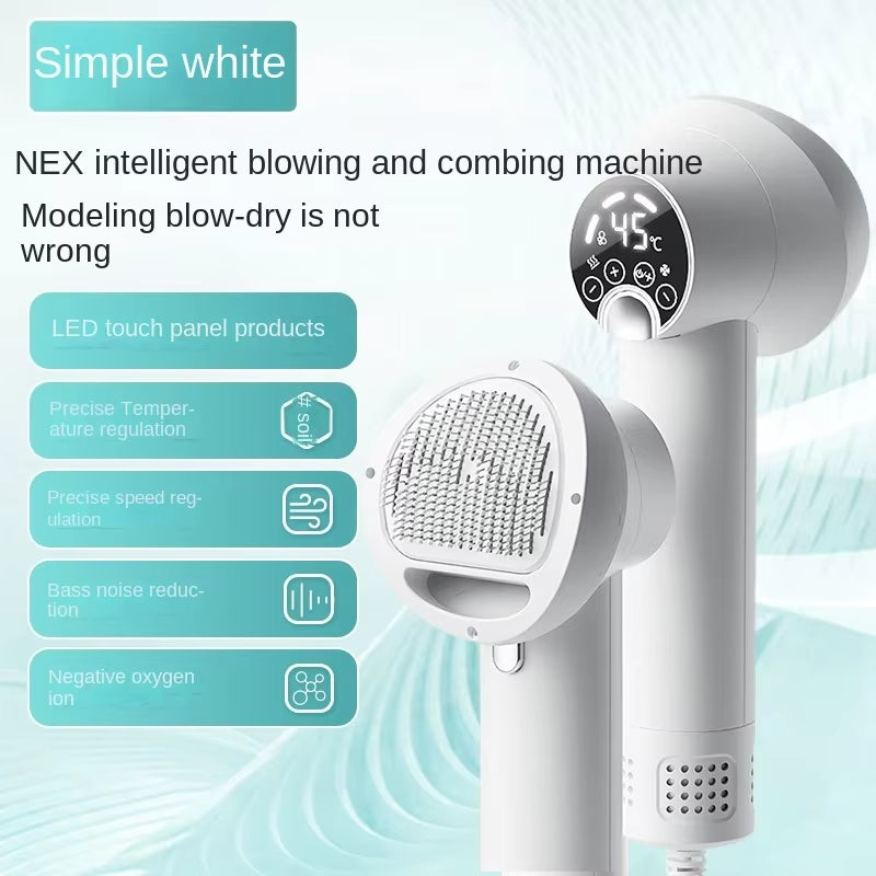 Pet Intelligent Hair Dryer for Dog/Cat – LED Display, Temperature & Wind Speed Control